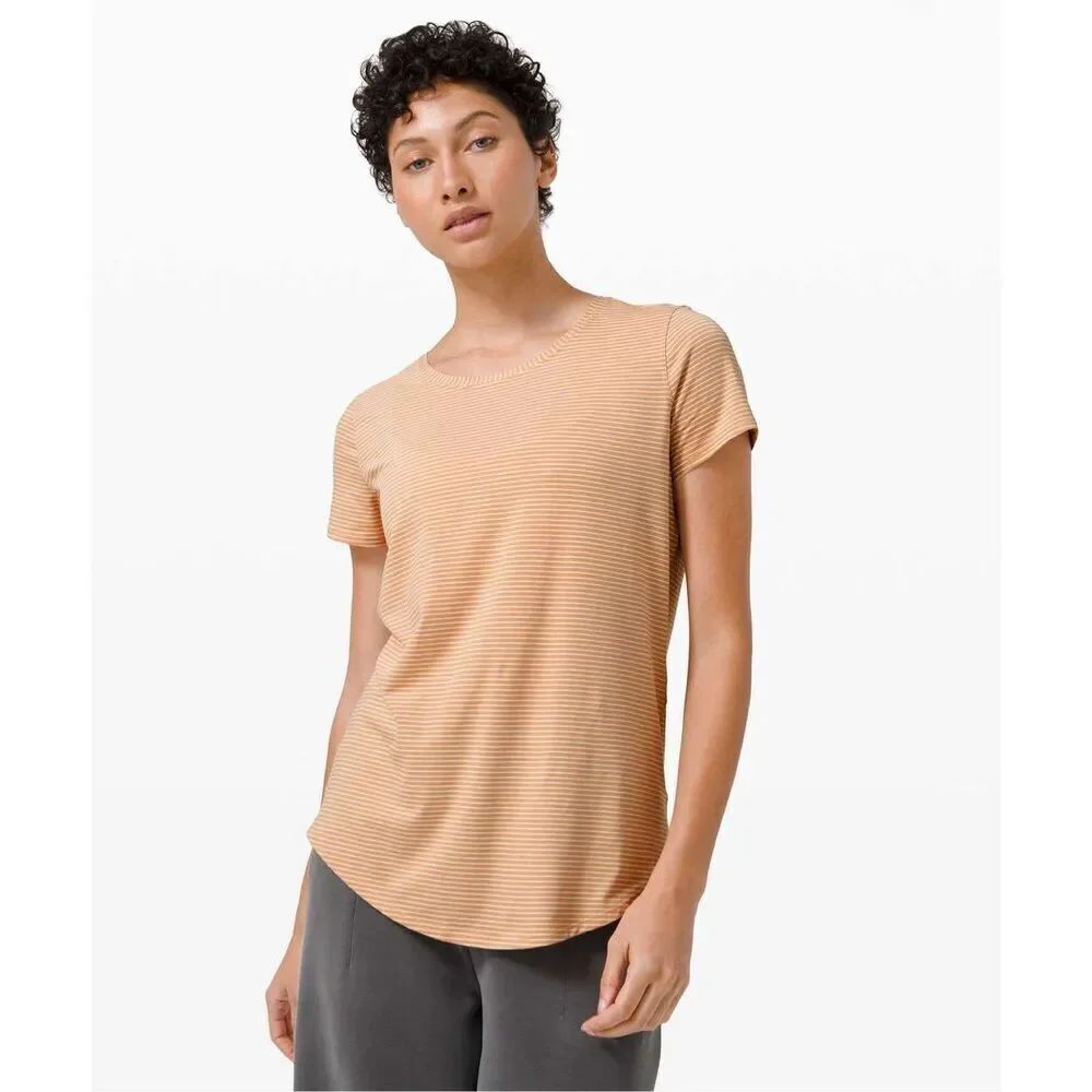 Lululemon Love Crew III in Hype Stripe Beech Wood White Medium